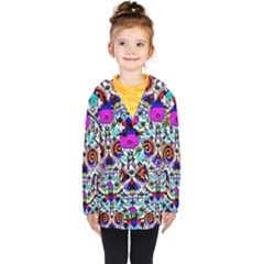 Sugar Skull Pattern 2 Kids  Double Breasted Button Coat by ExtraAwesomeSauce