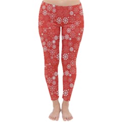 Christmas Snowflakes Classic Winter Leggings by ExtraAwesomeSauce