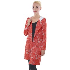 Christmas Snowflakes Hooded Pocket Cardigan by ExtraAwesomeSauce