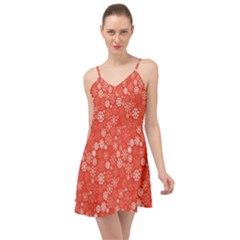 Christmas Snowflakes Summer Time Chiffon Dress by ExtraAwesomeSauce