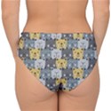Cute Cat Pattern Double Strap Halter Bikini Bottom View2