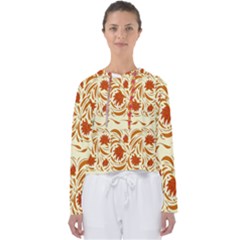 Ornamental Flowers Women s Slouchy Sweat by Eskimos