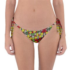 Leaves Pattern Reversible Bikini Bottom by ExtraAwesomeSauce