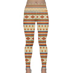 Native American Pattern Lightweight Velour Classic Yoga Leggings by ExtraAwesomeSauce