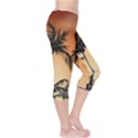 Sunset Palm Trees Beach Summer Capri Leggings  View4