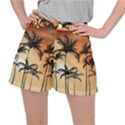 Sunset Palm Trees Beach Summer Ripstop Shorts View1