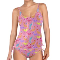 Watercolor Cats Pattern Tankini Set by ExtraAwesomeSauce