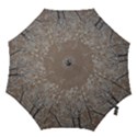 Linear Textured Botanical Motif Design Hook Handle Umbrellas (Medium) View1