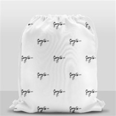 Tribal Style Symbol Drawing Print Pattern Drawstring Bag (small) by dflcprintsclothing