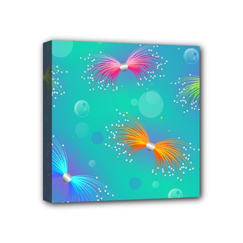 Non Seamless Pattern Blues Bright Mini Canvas 4  X 4  (stretched) by Dutashop