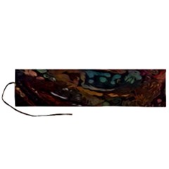 Abstract Art Roll Up Canvas Pencil Holder (l) by Dutashop