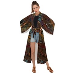 Abstract Art Maxi Kimono by Dutashop