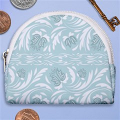 Blue Ornament Horseshoe Style Canvas Pouch by Eskimos