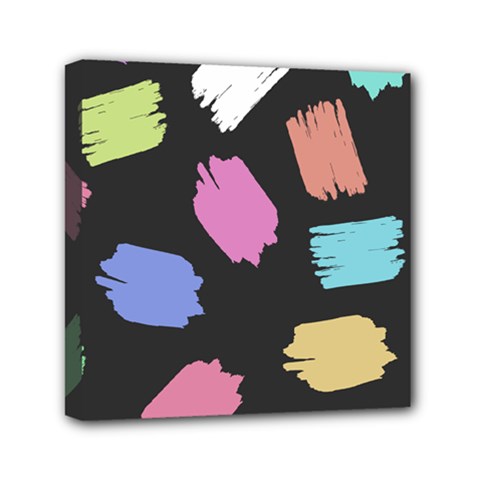 Many Colors Pattern Seamless Mini Canvas 6  X 6  (stretched) by Dutashop