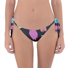 Many Colors Pattern Seamless Reversible Bikini Bottom by Dutashop