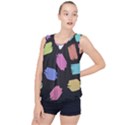 Many Colors Pattern Seamless Bubble Hem Chiffon Tank Top View1