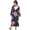 Many Colors Pattern Seamless Maxi Kimono View2