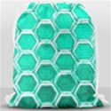 Hexagon Windows Drawstring Bag (Large) View2
