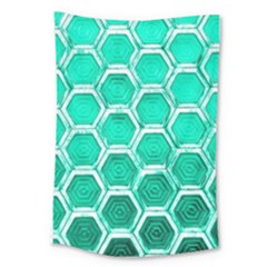 Hexagon Windows Large Tapestry by essentialimage365