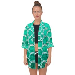 Hexagon Windows Open Front Chiffon Kimono by essentialimage365