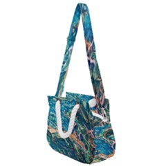 Oceanic Mircoscope  Rope Handles Shoulder Strap Bag by BrenZenCreations