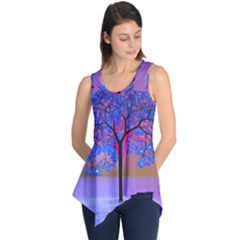 Tree Sunset Sleeveless Tunic by icarusismartdesigns