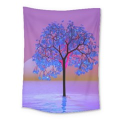 Tree Sunset Medium Tapestry by icarusismartdesigns