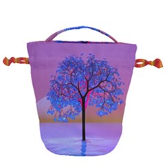 Tree Sunset Drawstring Bucket Bag by icarusismartdesigns
