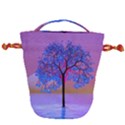 Tree Sunset Drawstring Bucket Bag View1