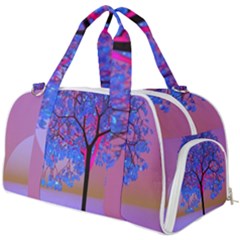Tree Sunset Burner Gym Duffel Bag by icarusismartdesigns
