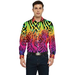 Abstract Jungle Men s Long Sleeve Pocket Shirt  by icarusismartdesigns