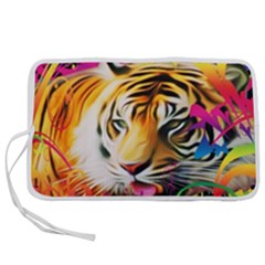 Tiger In The Jungle Pen Storage Case (m) by icarusismartdesigns
