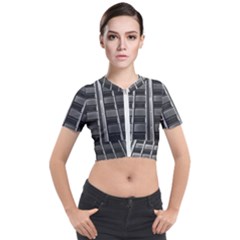 Urban Environment Short Sleeve Cropped Jacket by ExtraAwesomeSauce