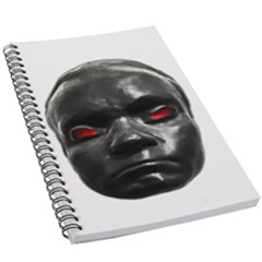 Creepy Black Man Mask Print 5 5  X 8 5  Notebook by dflcprintsclothing
