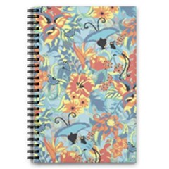 Flowers And Butterfly 5 5  X 8 5  Notebook by goljakoff