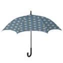 Flowers leaves. floristic pattern Hook Handle Umbrellas (Large) View3