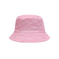 Pink Knitted Pattern Inside Out Bucket Hat (kids) by goljakoff