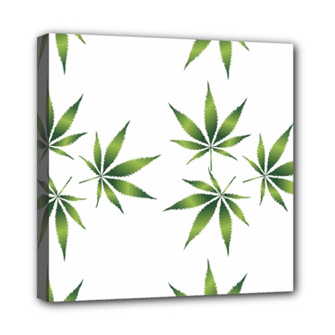 Cannabis Curative Cut Out Drug Mini Canvas 8  X 8  (stretched) by Dutashop
