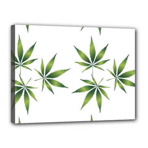 Cannabis Curative Cut Out Drug Canvas 16  X 12  (stretched) by Dutashop
