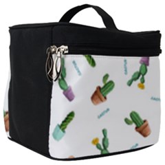 Cacti In Pots Make Up Travel Bag (big) by SychEva