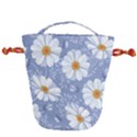 Chamomile flowers Drawstring Bucket Bag View2