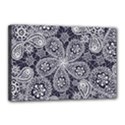 Flowers mandala ornament Canvas 18  x 12  (Stretched) View1