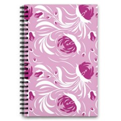 Folk Floral Pattern  Flowers Print  5 5  X 8 5  Notebook by Eskimos