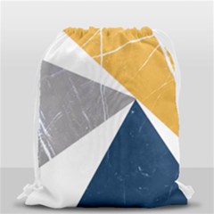 Pattern Abstrait Effet Bleu/jaune Drawstring Bag (small) by kcreatif
