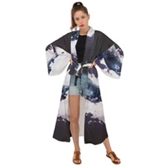 Blue Whale Dream Maxi Kimono by goljakoff