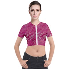 My Pour Cup Painting 2 Cbdoilprincess F1b24a8c-b30b-4ec0-89d7-73574676dccb Short Sleeve Cropped Jacket by CBDOilPrincess1