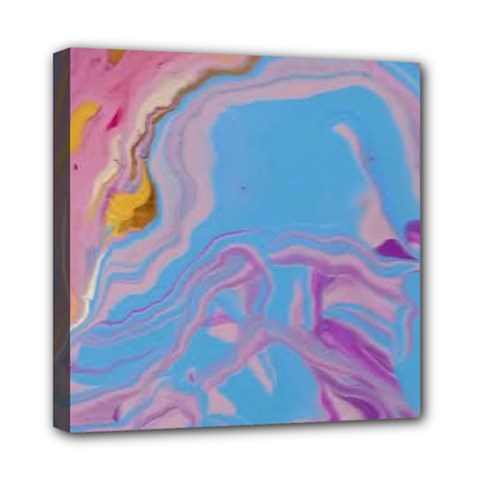 My Pour Cup Painting 7 0 Cbdoilprincess  C149feb1-a8f0-4fc5-9cab-9aea5d60a71c Mini Canvas 8  X 8  (stretched) by CBDOilPrincess1