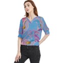 My Pour Cup Painting 7.0 CBDOilPrincess  C149feb1-a8f0-4fc5-9cab-9aea5d60a71c Quarter Sleeve Blouse View1
