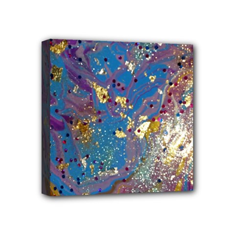 My Pour Cup Painting 7 1 Cbdoilprincess   Df5b0c77-5a26-49cd-826f-75cf5d9c0a00 Mini Canvas 4  X 4  (stretched) by CBDOilPrincess1