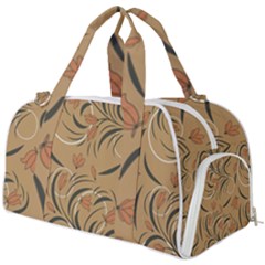 Folk Floral Pattern  Abstract Flowers Print  Seamless Pattern Burner Gym Duffel Bag by Eskimos